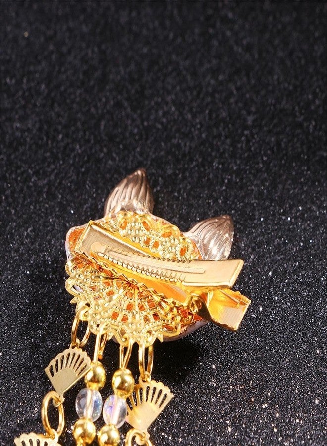 Kopida Japanese Animal Hair Pin Tassel Hairpin Jewelry Vintage Hair Clip Cosplay for Japan Kimono Chinese Hanfu Handwork Hair Accessories Cute Girl Daily Cos Props - Image 4