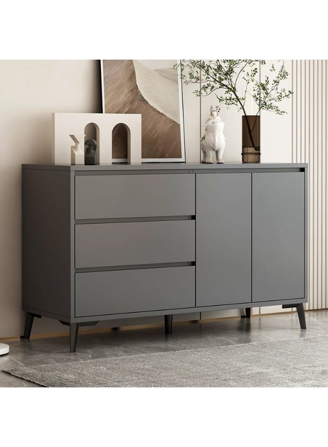 هيكسدريم ركن القهوة، خزانة جانبية ببابين و3 أدراج، خزانة تخزين متعددة الوظائف، مناسبة للمطبخ وغرفة المعيشة وغرفة الطعام وغرفة النوم - Image 1