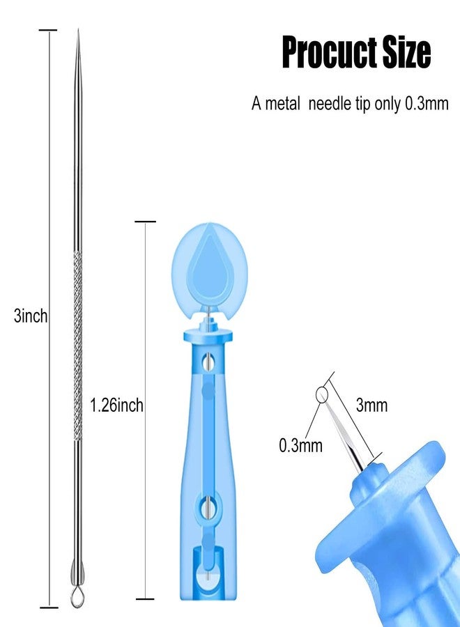 Ybaoo 65Pcs Disposable Blackhead and Blemish Remover Tools for Acne, Whitehead, Comedone Removal - Pimple Popper Set for Travel,Salon and Home Use - Image 3