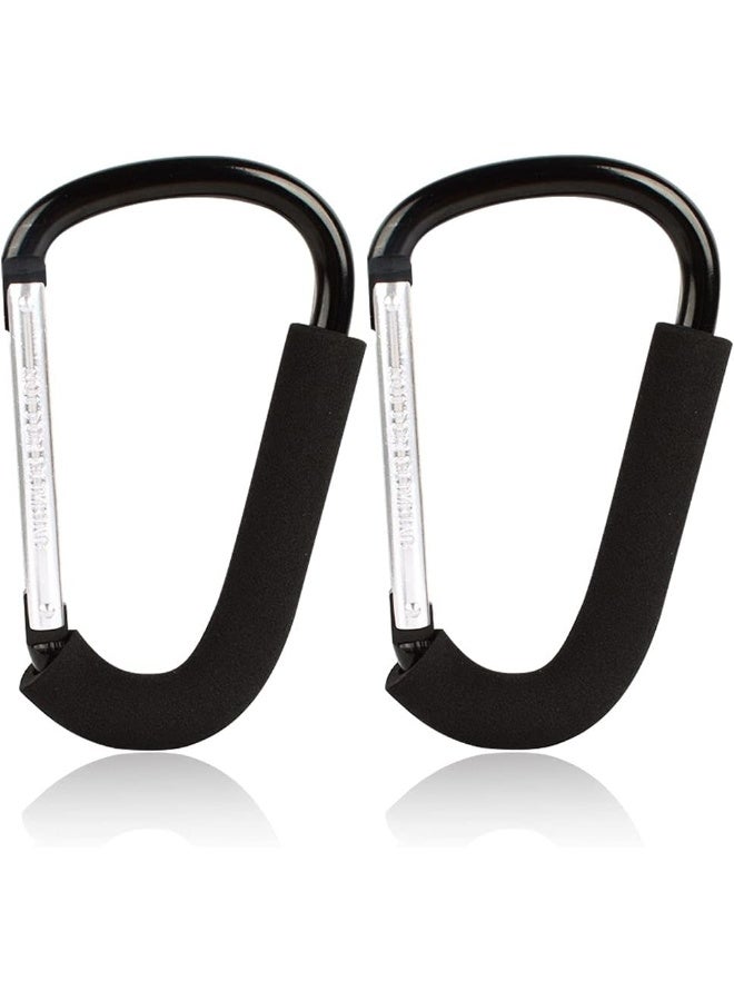 BeiLan 2pcs D Shape Large Buggy Carabiner Hook - Image 1
