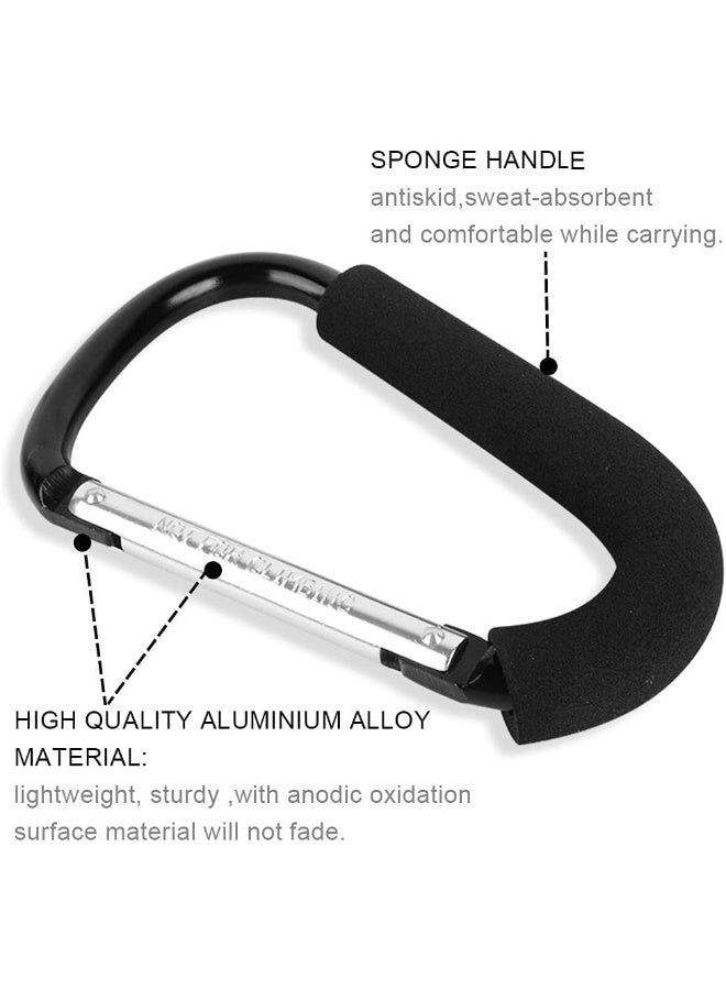 BeiLan 2pcs D Shape Large Buggy Carabiner Hook - Image 4