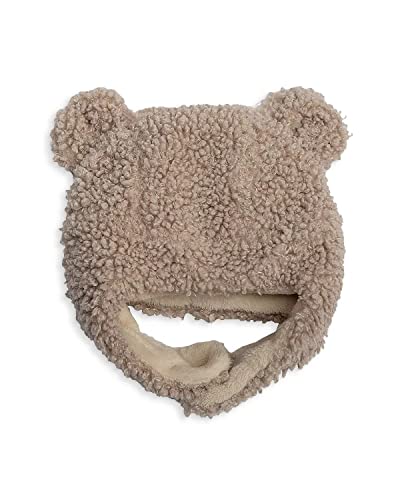 7 A.M 7AM Baby Hat Mittens Set Unisex Fleece Lined Hat Mittens for Newborn Waterproof Soft Warm Baby Winter Hat Gloves Set Soft Fluffy Vegan Hat Mittens Cub Set Teddy 06M - Image 3