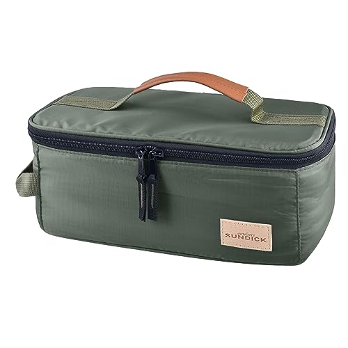 TRIWONDER Portable Camping Travel Cookware Organizer Pouch Camping Cooking Utensils Storage Bag for Outdoor Barbecue Camping Cooking Spoon Chopsticks Organizing (02# Green) - Image 1