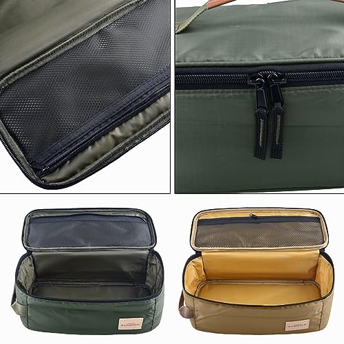 TRIWONDER Portable Camping Travel Cookware Organizer Pouch Camping Cooking Utensils Storage Bag for Outdoor Barbecue Camping Cooking Spoon Chopsticks Organizing (02# Green) - Image 4