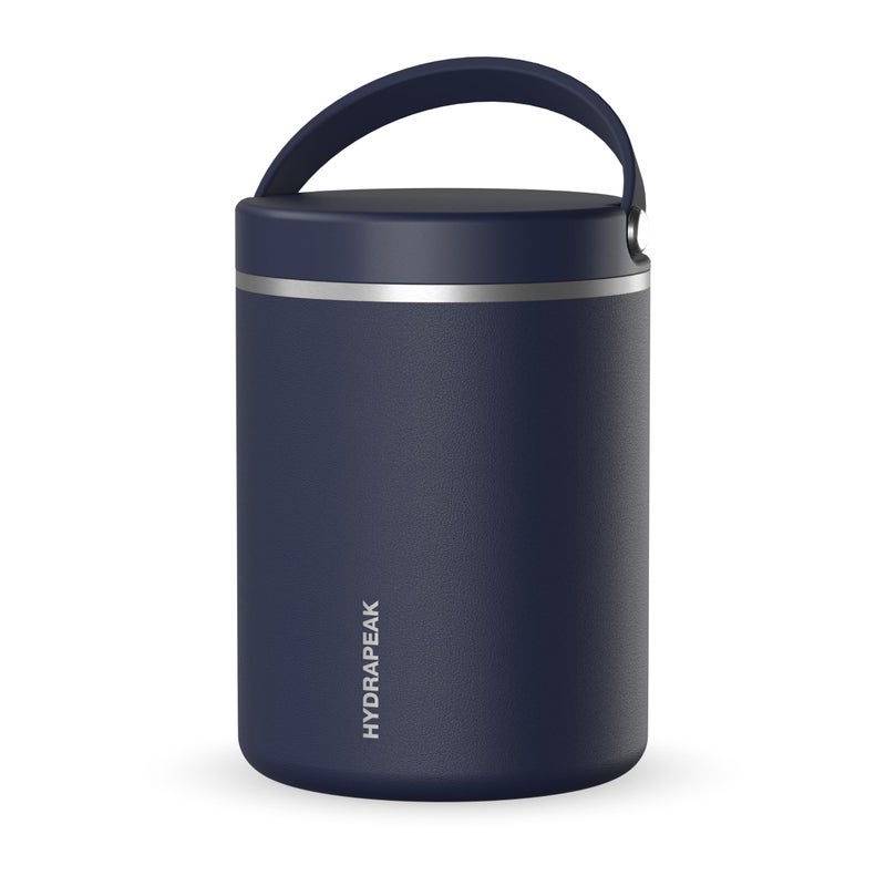Hydrapeak 32oz Stainless Steel Vacuum Insulated Food Jar for Hot Food and Cold Food, Wide Mouth Leak-Proof Soup Jar for Adults, 10 Hours Hot and 16 Hrs Cold (Navy) - Image 1