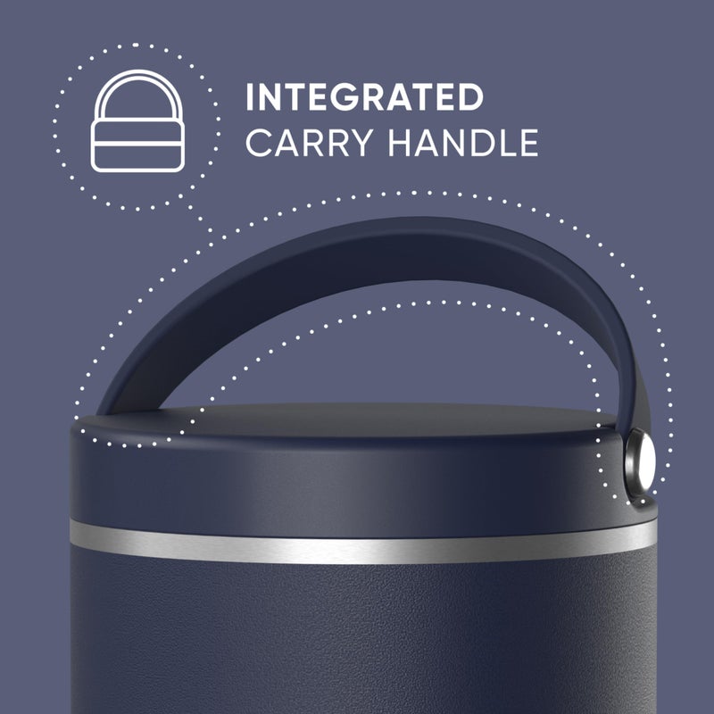 Hydrapeak 32oz Stainless Steel Vacuum Insulated Food Jar for Hot Food and Cold Food, Wide Mouth Leak-Proof Soup Jar for Adults, 10 Hours Hot and 16 Hrs Cold (Navy) - Image 2