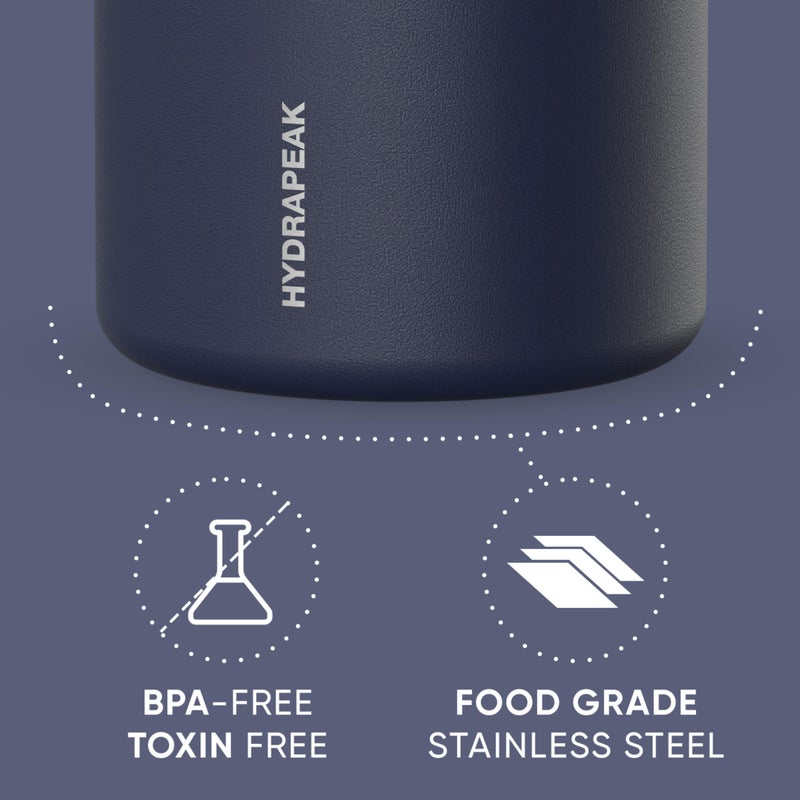 Hydrapeak 32oz Stainless Steel Vacuum Insulated Food Jar for Hot Food and Cold Food, Wide Mouth Leak-Proof Soup Jar for Adults, 10 Hours Hot and 16 Hrs Cold (Navy) - Image 3