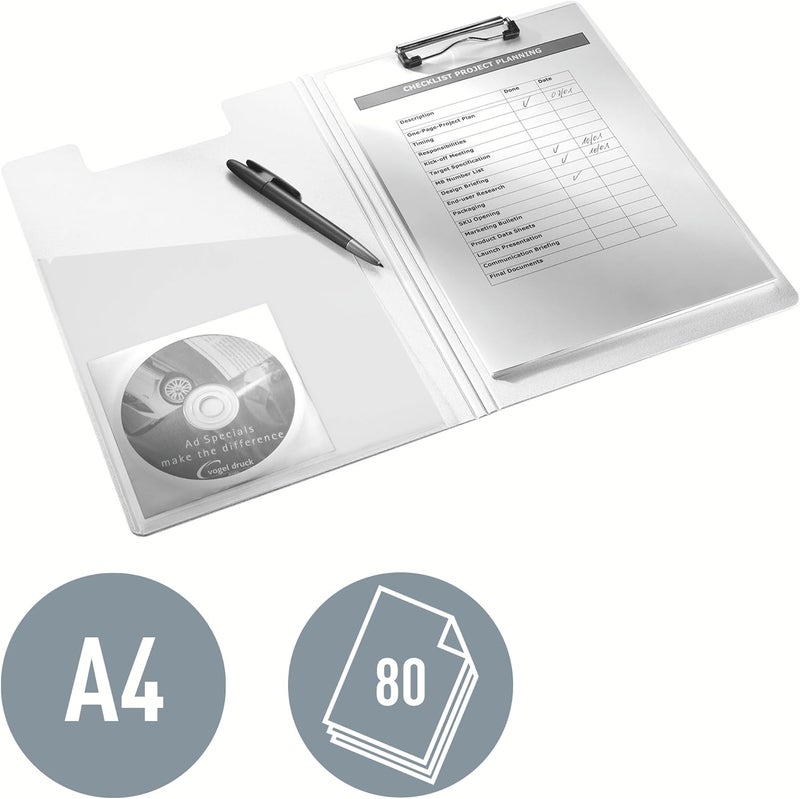 LEITZ Wow A4 Clip Folder Pink - Image 3