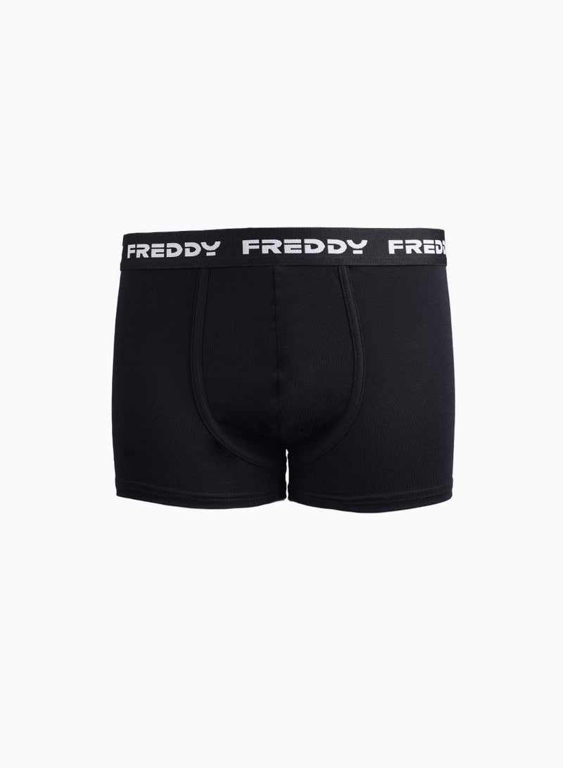 FREDDY Basic Allover Boxer - Black | Comfortable Cotton Men's Boxer - Image 1