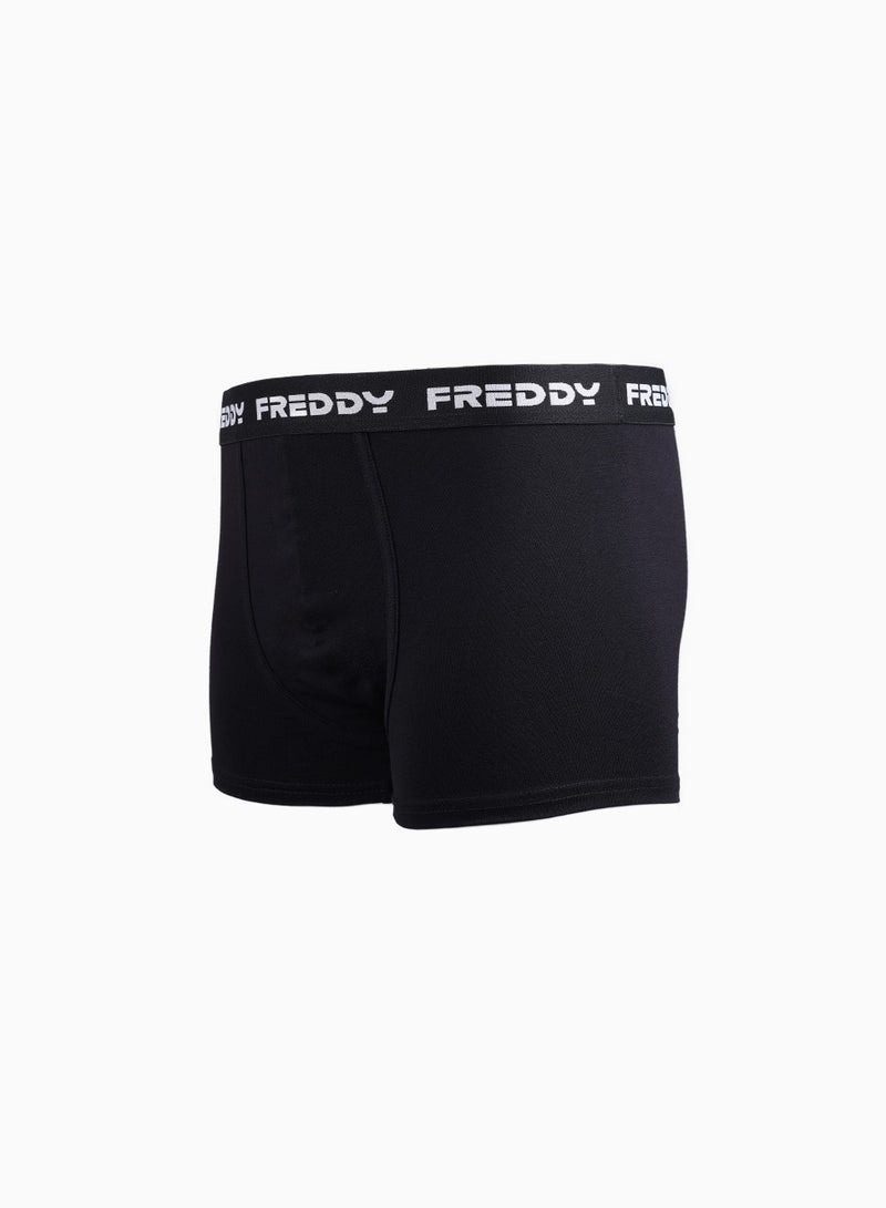 FREDDY Basic Allover Boxer - Black | Comfortable Cotton Men's Boxer - Image 2