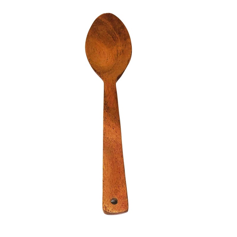 SHOPMEFAST ShopMeFast Neem Wood Spoon Fork Set 16 cm Brown 1 Medium - Image 3