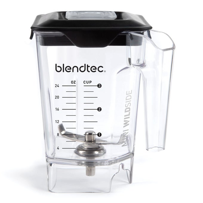 MINI WILDSIDE 46 OZ FIVE SIDED PERSONALIZED BLENDER JAR VENTED LATCHING LID BPAFREE CLEAR