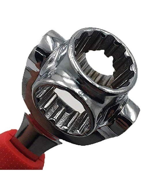 APURK APURK 48 in 1 Multifunctional Universal Adjustable Socket Wrench Spanner Tool with 360 Degree Rotating Head Hand Tool Kit Set for Home Outdoor Bike and Car Repair Pack 1  - Image 4