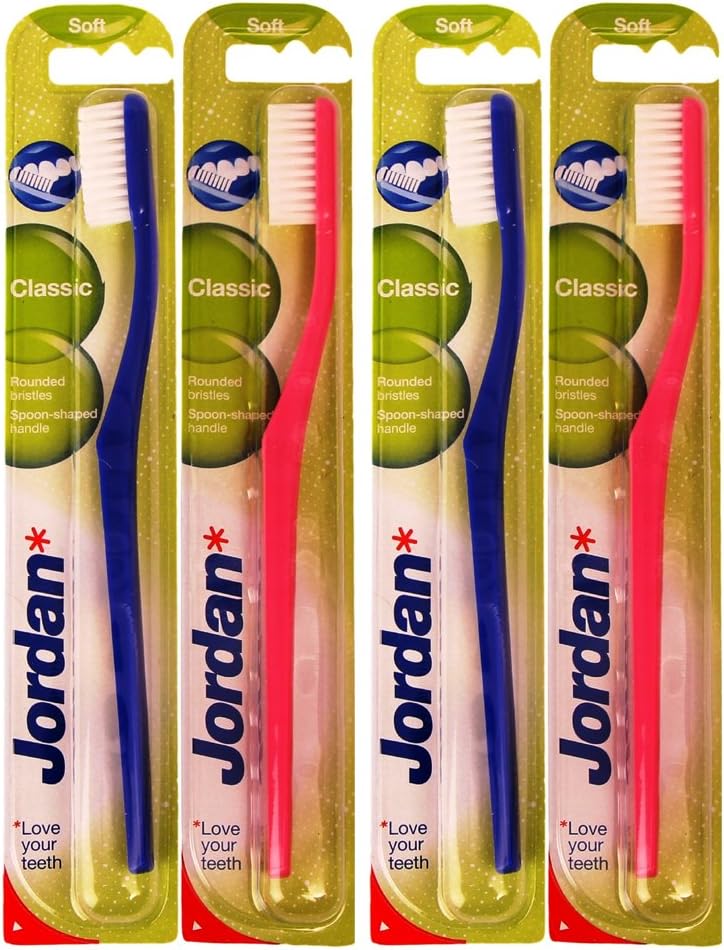 Jordan Classic Soft Toothbrush - Pack of 4 (Color May Vary) - Image 1