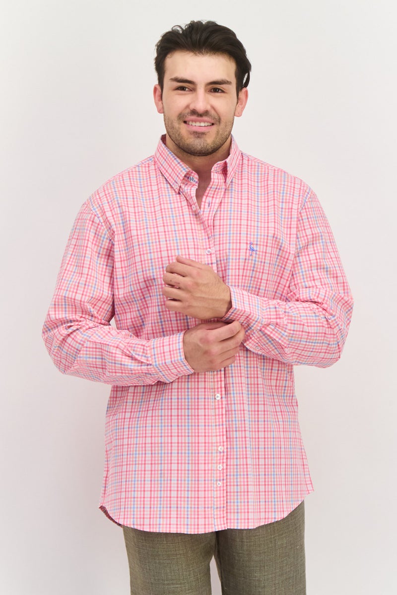 Tailorbyrd Men Regular Fit Long Sleeve Checkered Casual Shirt, Multicolor - Image 1