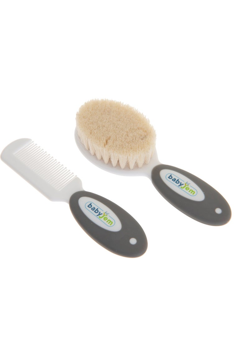 Baby Jem Babyjem Natural Bristle Brush Comb Set 519  - Image 1