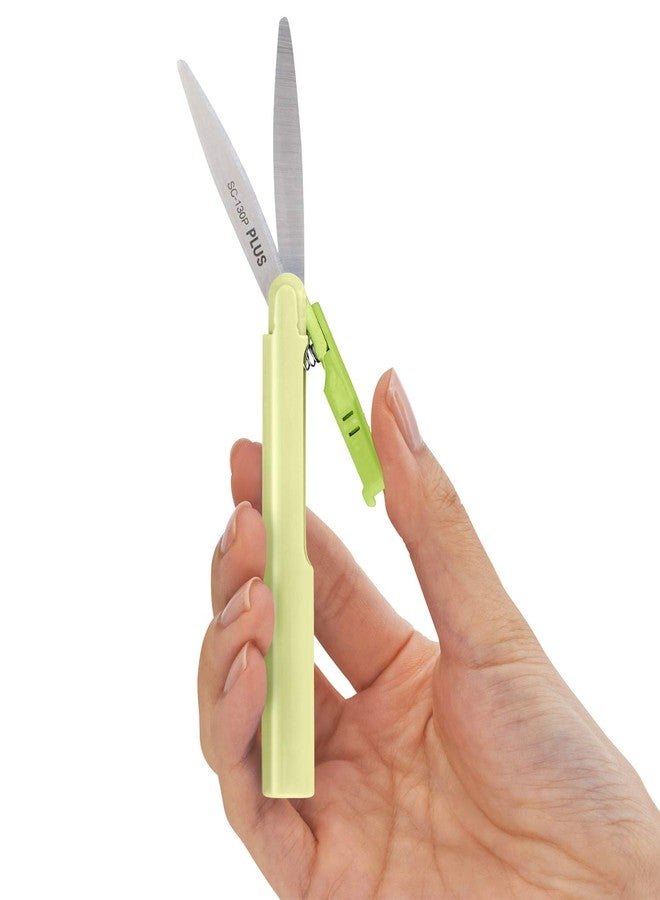 Plus Pen Style Non Stick Compact TSA Twiggy Scissors with Cover Green - Image 5