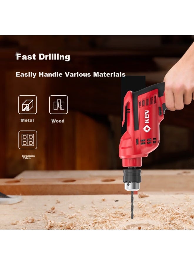 Ken High-power Cordless Drill With Metal, Wood, And Wall Drilling Function Electric Screwdriver 6520jer Iron Chuck Head - Image 1