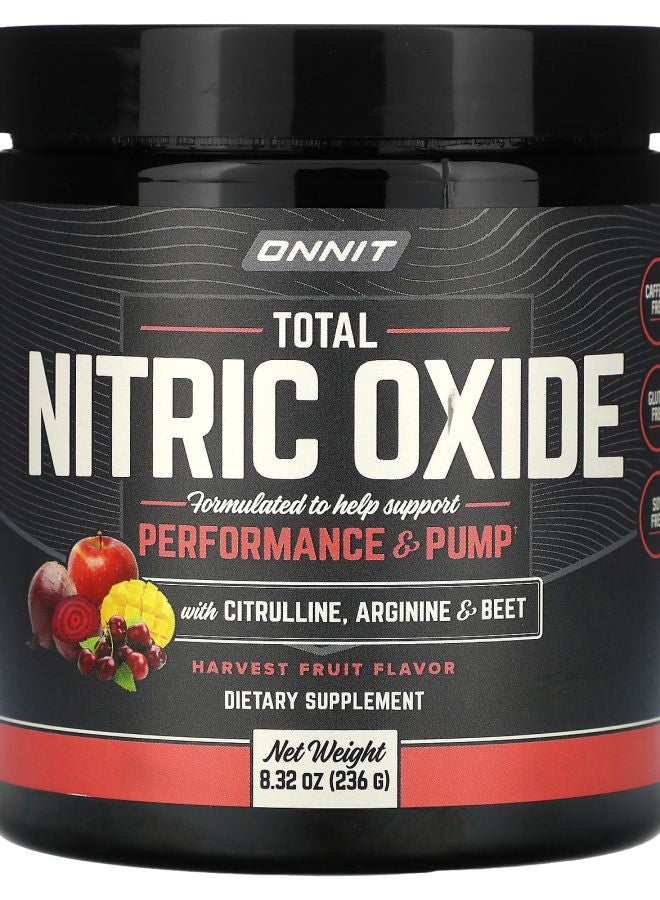Onnit Total Nitric Oxide with Citrulline Arginine & Beet Harvest Fruit 8.32 oz (236 g)