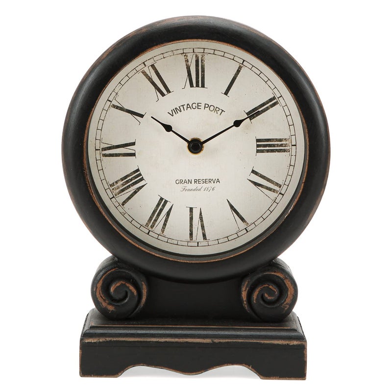 NIKKY HOME NIKKY HOME Mantel Clock Retro Desk Clock SilentNonTicking Battery Operated Wooden Mantel Clock for Living Room Bedroom Shelf Decoration Fireplace Farmhouse Decor