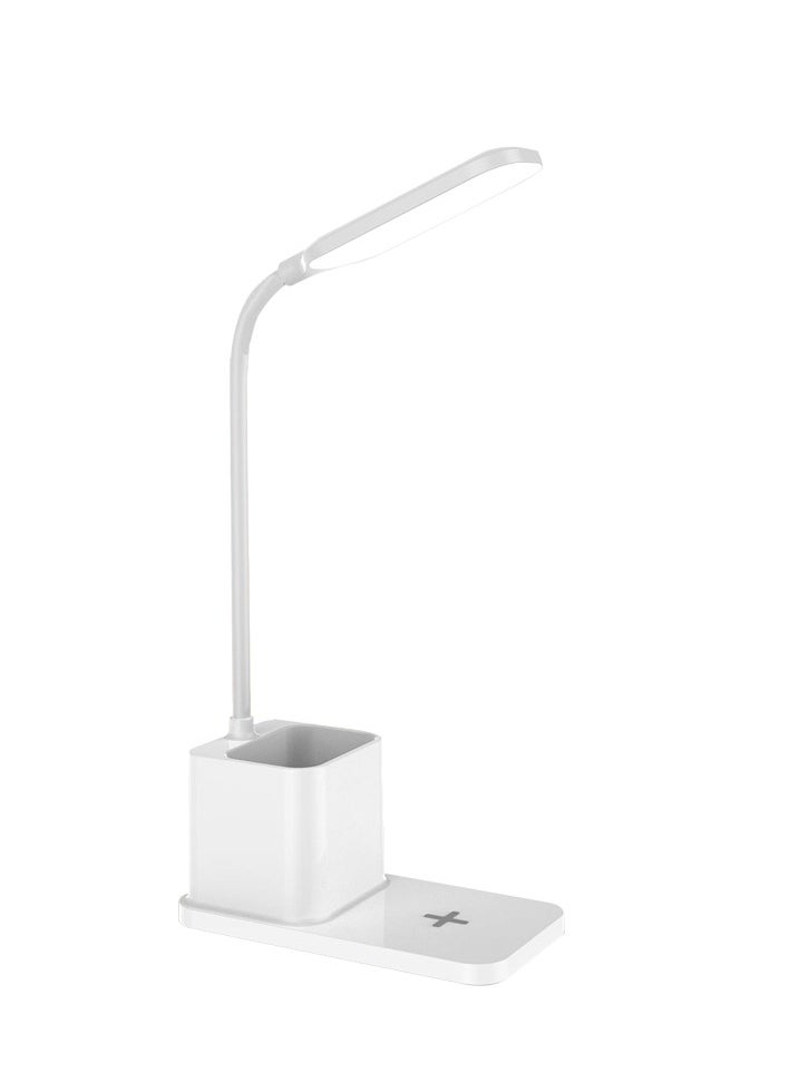 Generic Eye-Protective Desk Lamp with Touch Dimming and Color Adjustment, Wireless Charging, and Pen Holder  - Image 1