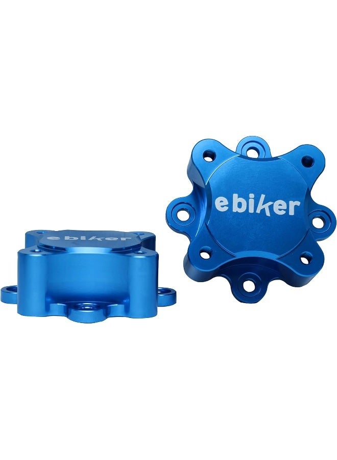Ebiker 2 PCS Gloss Blue Front Wheel Hub Centric Spacers - Image 1