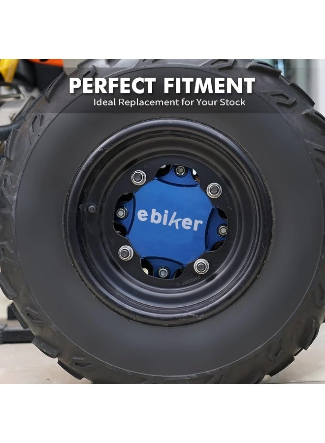 Ebiker 2 PCS Gloss Blue Front Wheel Hub Centric Spacers - Image 3