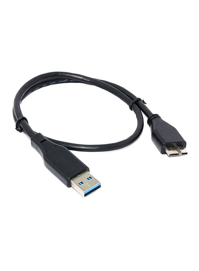 2بي كابل قرص صلب USB 3.0 أسود - Image 1