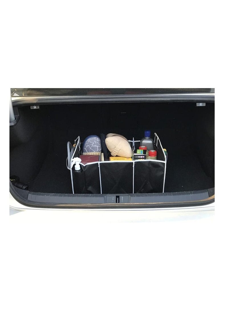 AMM Large Heavy Duty 2 in 1 Folding Collapsible Car Van Vehicle Tidy Storage Box Case with Solid Non Slip Base Pockets and Carry Handles for Shopping Essentials Tools - Image 5