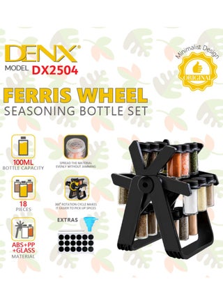 Revolving Spice Organizer with 18 Japanese Spice Jars, Spice Jar Set with 18 360 Degree Rotating Jars, Spice Jar Shaped Set. - pzsku/ZDC16BF8C03E3456DE397Z/45/1741649462/8942fda3-069f-4988-9b1a-5be2c73e43ea
