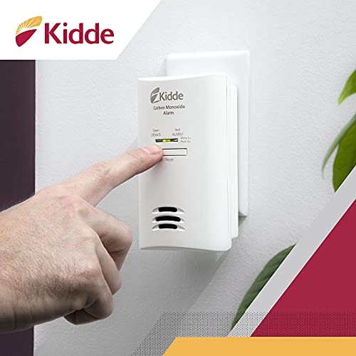 Kidde Carbon Monoxide Detector, Plug In Wall with AA Battery Backup, Test-Hush Button - Image 4