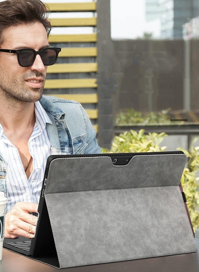 Protective Case Compatible with Surface Pro 11 (2024) 13-inch Tablet, Shockproof Folio Flip Rugged Cover,Business Cover with Pen Holder for Surface Pro 11 - Image 2