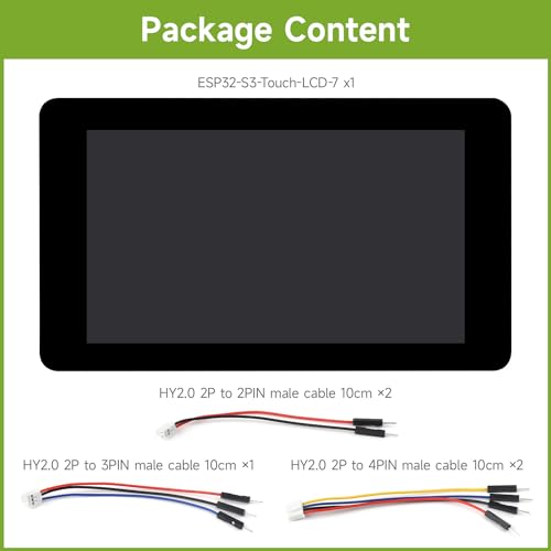 Waveshare ESP32-S3 7inch Capacitive Touch LCD Development Board, ESP32 with Display, 800×480, 5-Point Touch, Up to 240MHz Frequency, Supports WiFi & Bluetooth, with Onboard Antenna - Image 2