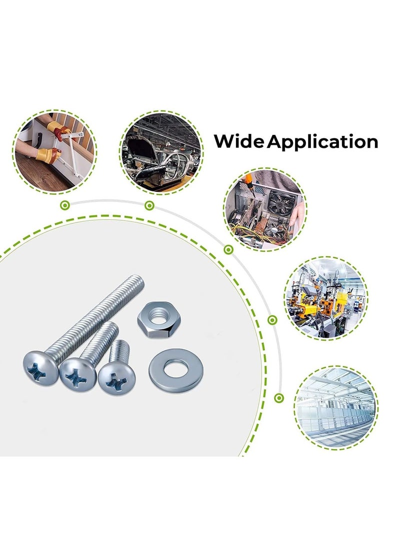 RACO Machine Screws/Bolts Stainless Steel Round Head Phillips Screws Muliti Purpose Use (5, 3.5x50mm) - Image 3