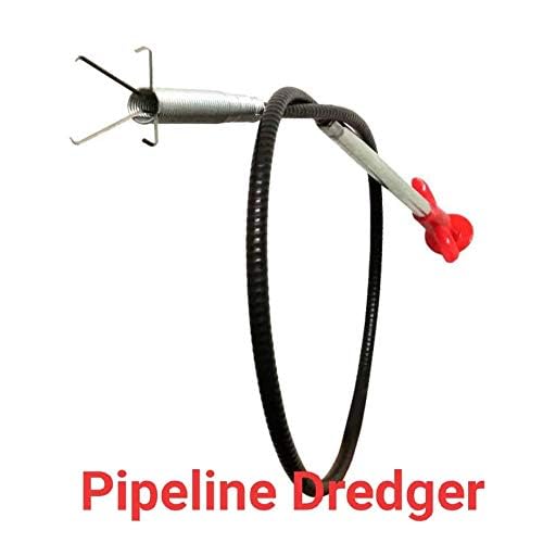 IK-CLAST 160 cm Hand Press Long Drain Clog Remover Hair Catcher Coated with Black PVC Sink Dredge Unblocked Drain Cleaner Tools for Kitchen Sink Bathroom Tub Toilet Clogged Drains Dredger 1 Pc - Image 2