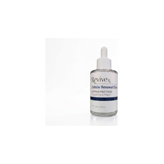 Cellular Renewal Elixir, Copper Peptide Serum for Face, Deep Hydrating and Skin Refreshing Formula, Daily Facial Care, 3.3 Fl Oz / 100 mL