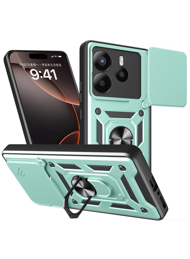 اس-توب جراب لهاتف Redmi Note 14 5G بتصميم غطاء كاميرا منزلقة مصنوع من مادة TPU+PC - Image 1