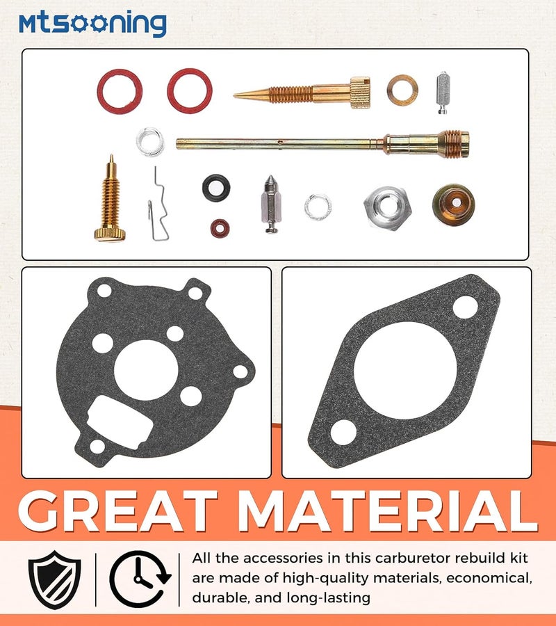 Mtsooning Carb Rebuild Kit，Carburetor Repair Replacement for 394693 291763 295938 195432 195435 195436 - Image 3