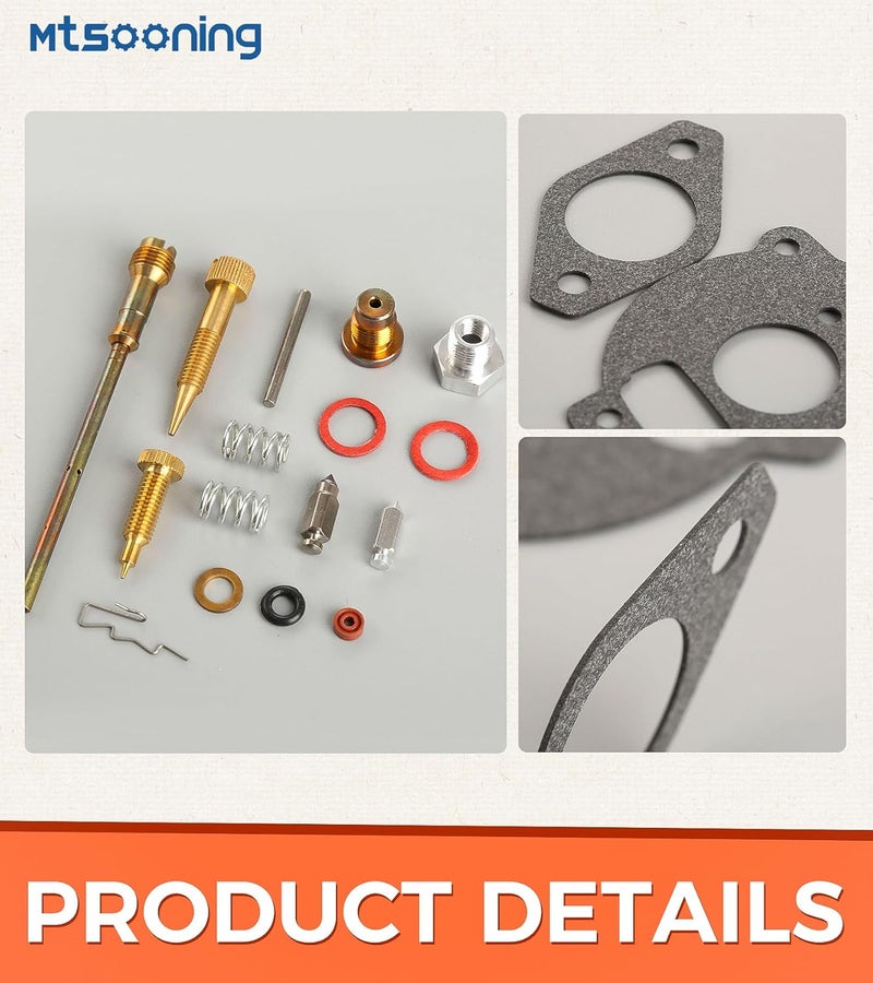 Mtsooning Carb Rebuild Kit，Carburetor Repair Replacement for 394693 291763 295938 195432 195435 195436 - Image 2