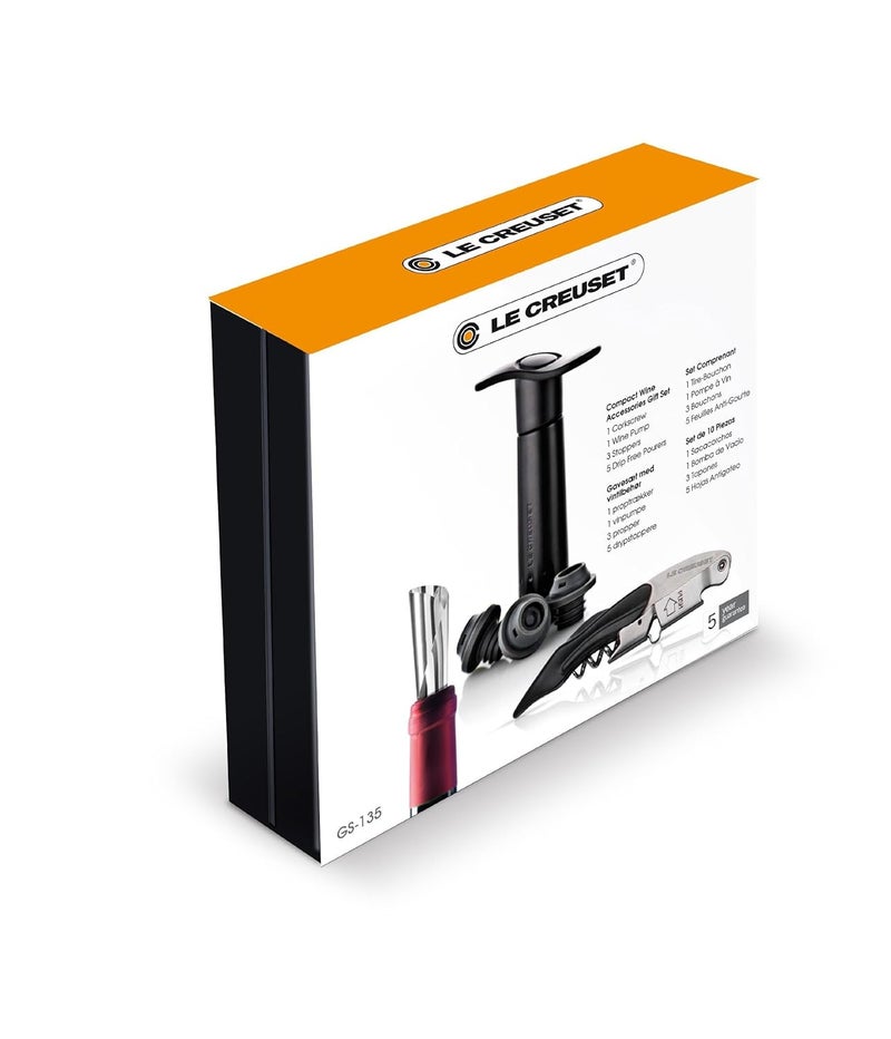 Le Creuset Le Creuset Wine Accessories GS135 Entry Accessories Set Black 