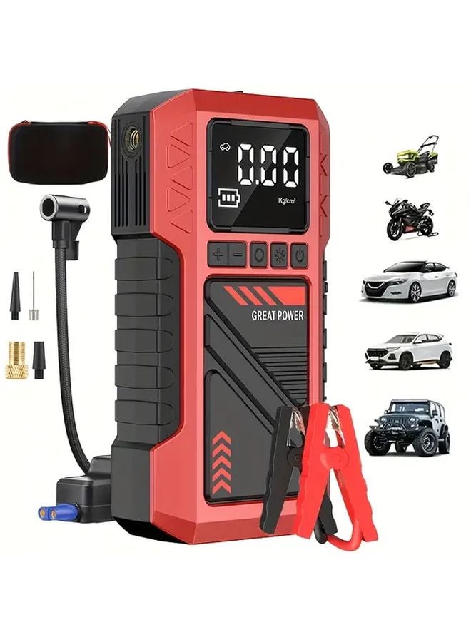 Type A Jump Starter With Air Compressor 8000A 150PSI Portable Battery Booster - Image 1