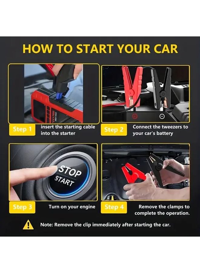 Type A Jump Starter With Air Compressor 8000A 150PSI Portable Battery Booster - Image 4