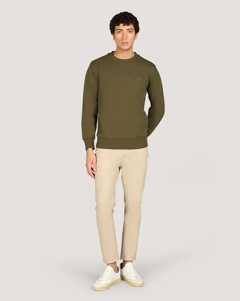 GANT Regular Tonal Shield Crew Neck Sweatshirt