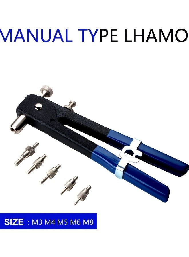 86 قطعة مجموعة أدوات برشام الجوز M3 M4 M5 M6 M8 مجموعة إدراج ملولبة للأثاث سيارة قارب - Image 4