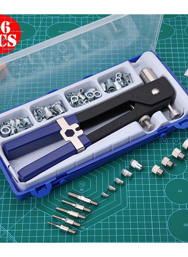 86 قطعة مجموعة أدوات برشام الجوز M3 M4 M5 M6 M8 مجموعة إدراج ملولبة للأثاث سيارة قارب - Image 3