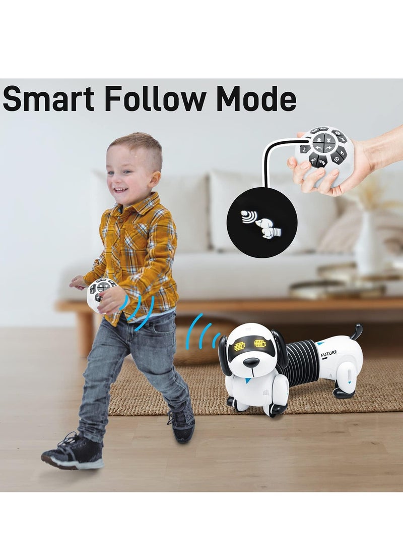 KASTWAVE Robot Dog Remote Control Dachshund Dog Toy RC Interactive Smart Robotic Puppy Walking, Dancing, Following, Singing Programmable Electronic Pets with Sound, Gift for Boys Girls Above 3  - Image 4