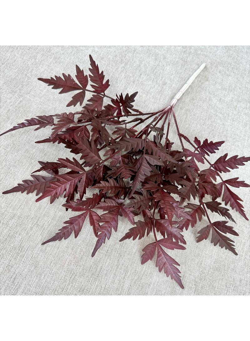 Plastic fern leaf simulation leaf small handle fern leaf flower material vase flower arrangement hotel decoration - Image 2