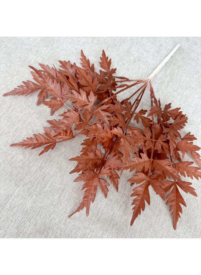 Plastic fern leaf simulation leaf small handle fern leaf flower material vase flower arrangement hotel decoration - Image 4