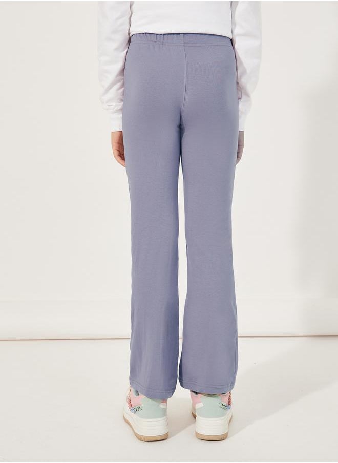 Styli Solid High Rise Flared Leggings  - Image 4