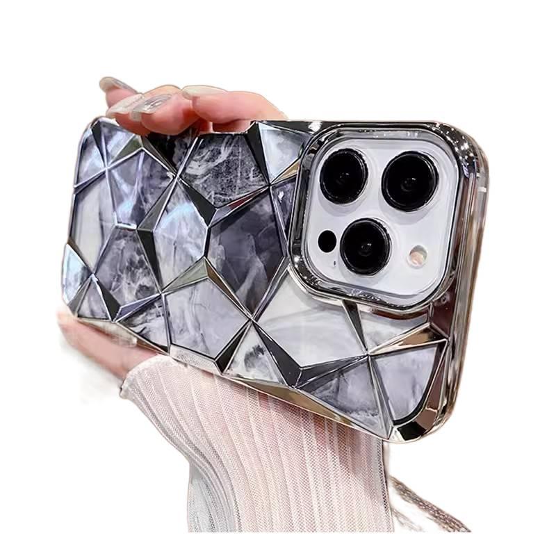 غطاء واقي، حماية من السقوط، مقاوم للصدمات لـ iPhone 15 / 15 Plus / 15 Pro / 15 Pro Max، Marble سيليكون، مقاوم للخدش من السيليكون - Veloris - Image 1
